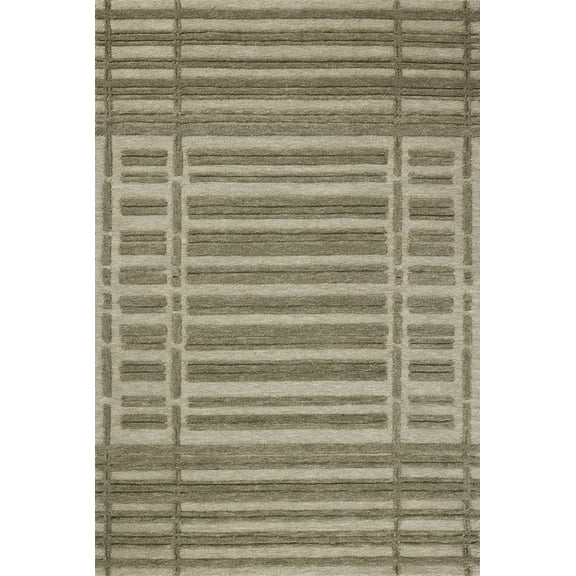 Chris Loves Julia x Loloi Bradley Sage / Olive 18" x 18" Sample Rug