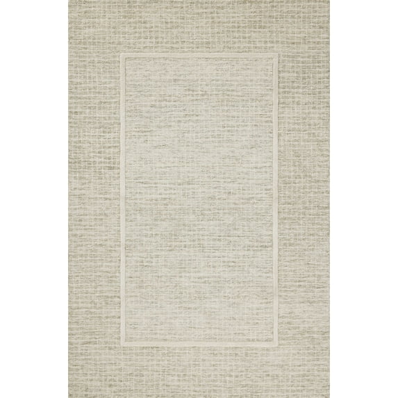 Chris Loves Julia x Loloi Briggs Sage / Ivory 18" x 18" Sample Rug