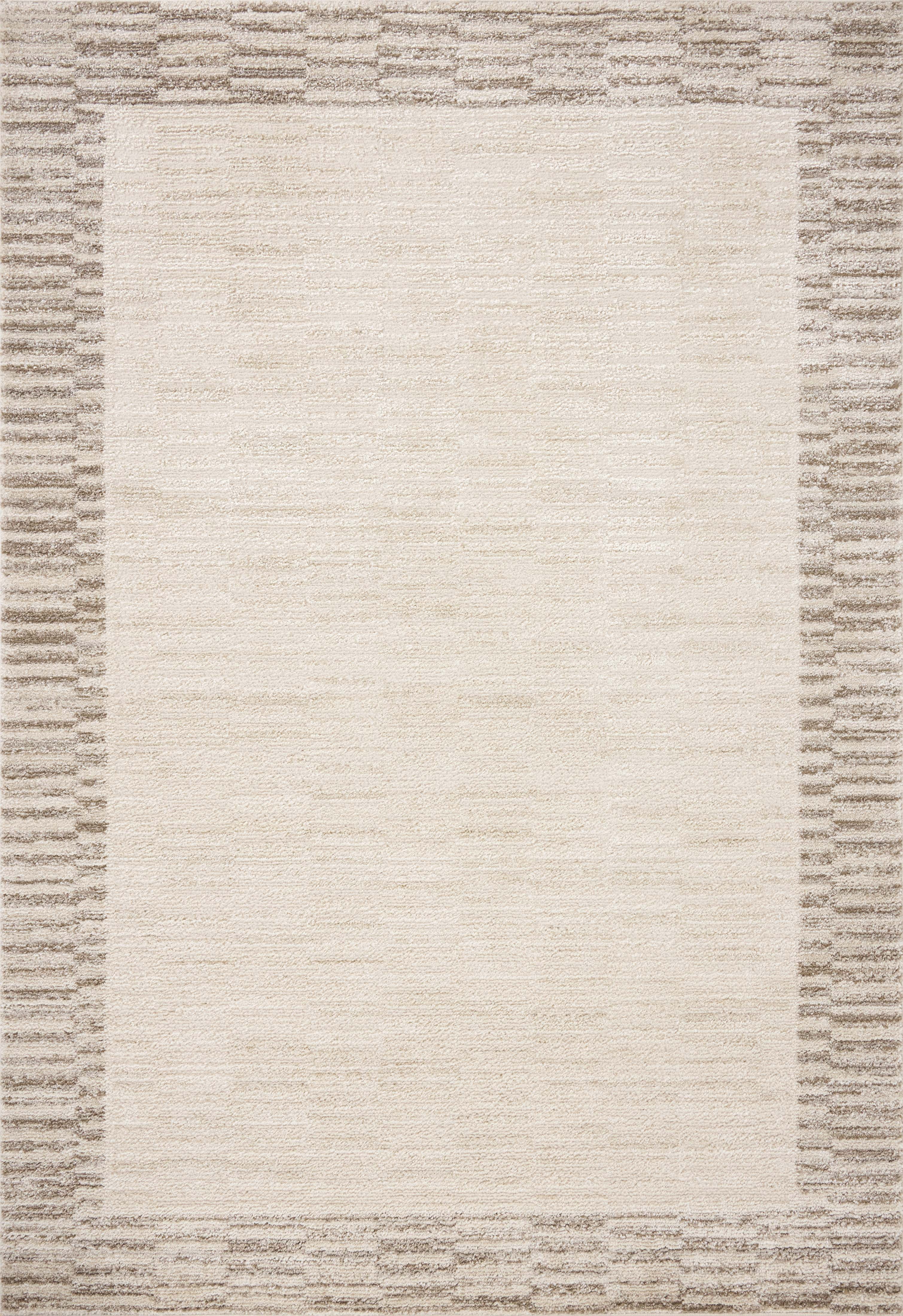 Chris Loves Julia x Loloi Calvin Ivory / Pebble 5'-3" x 7'-6" Area Rug