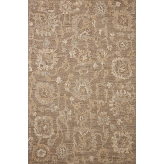 Chris Loves Julia x Loloi Dorothea Bark / Stone 9'-3" x 13' Area Rug