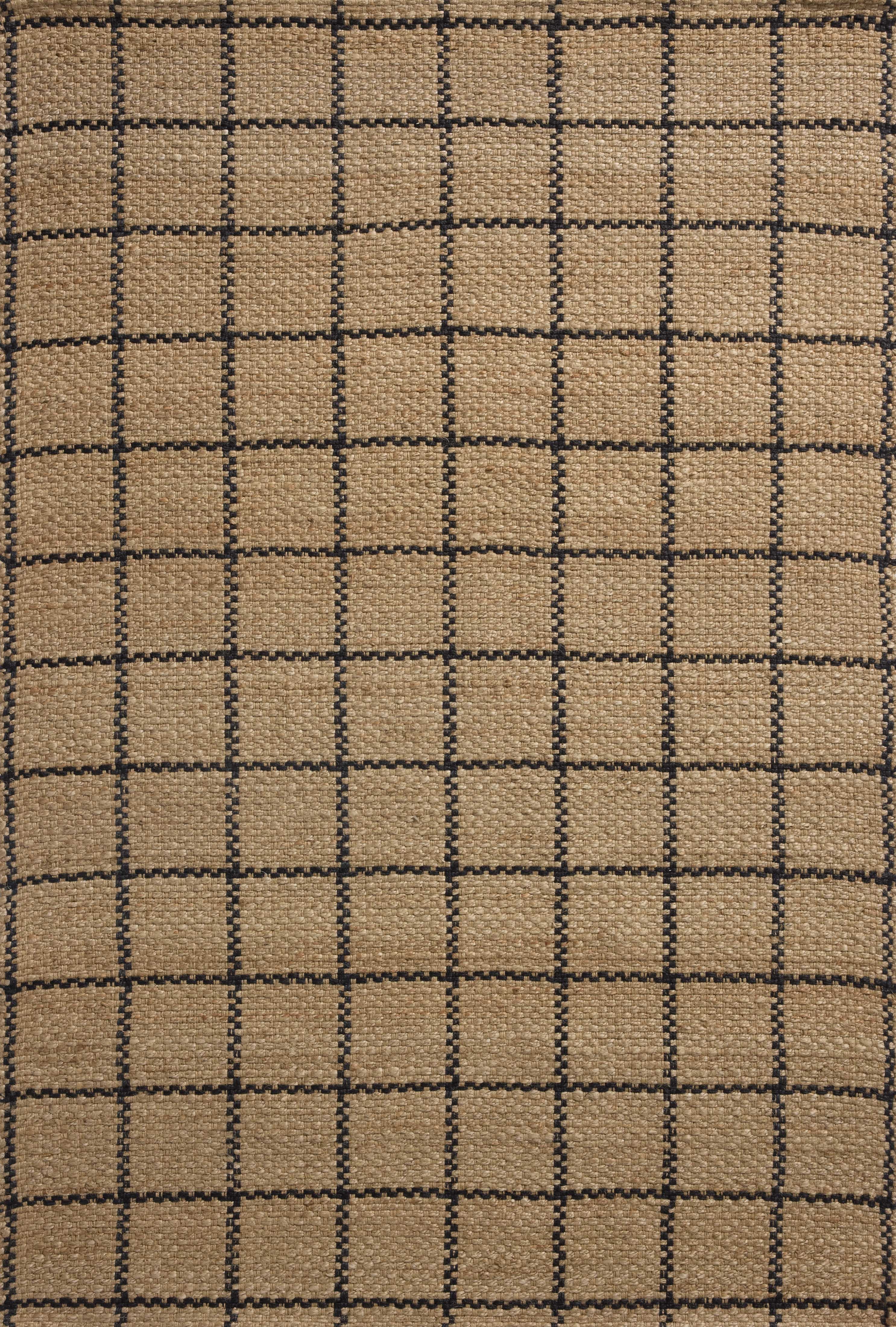 Chris Loves Julia x Loloi Fletcher Natural / Black 2'-3" x 3'-9" Runner Rug