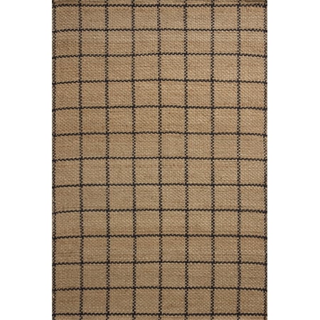 Chris Loves Julia x Loloi Fletcher Natural / Black 5'-0" x 7'-6" Area Rug