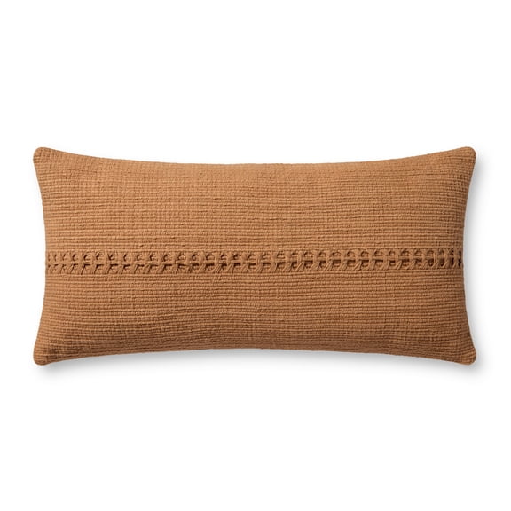 Chris Loves Julia x Loloi Harvey Orange 12'' x 27'' Decorative Pillow
