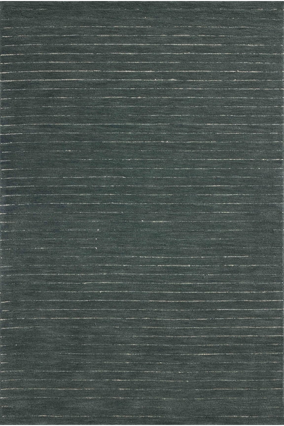 Chris Loves Julia x Loloi Henry Denim / Ivory 18" x 18" Sample Rug