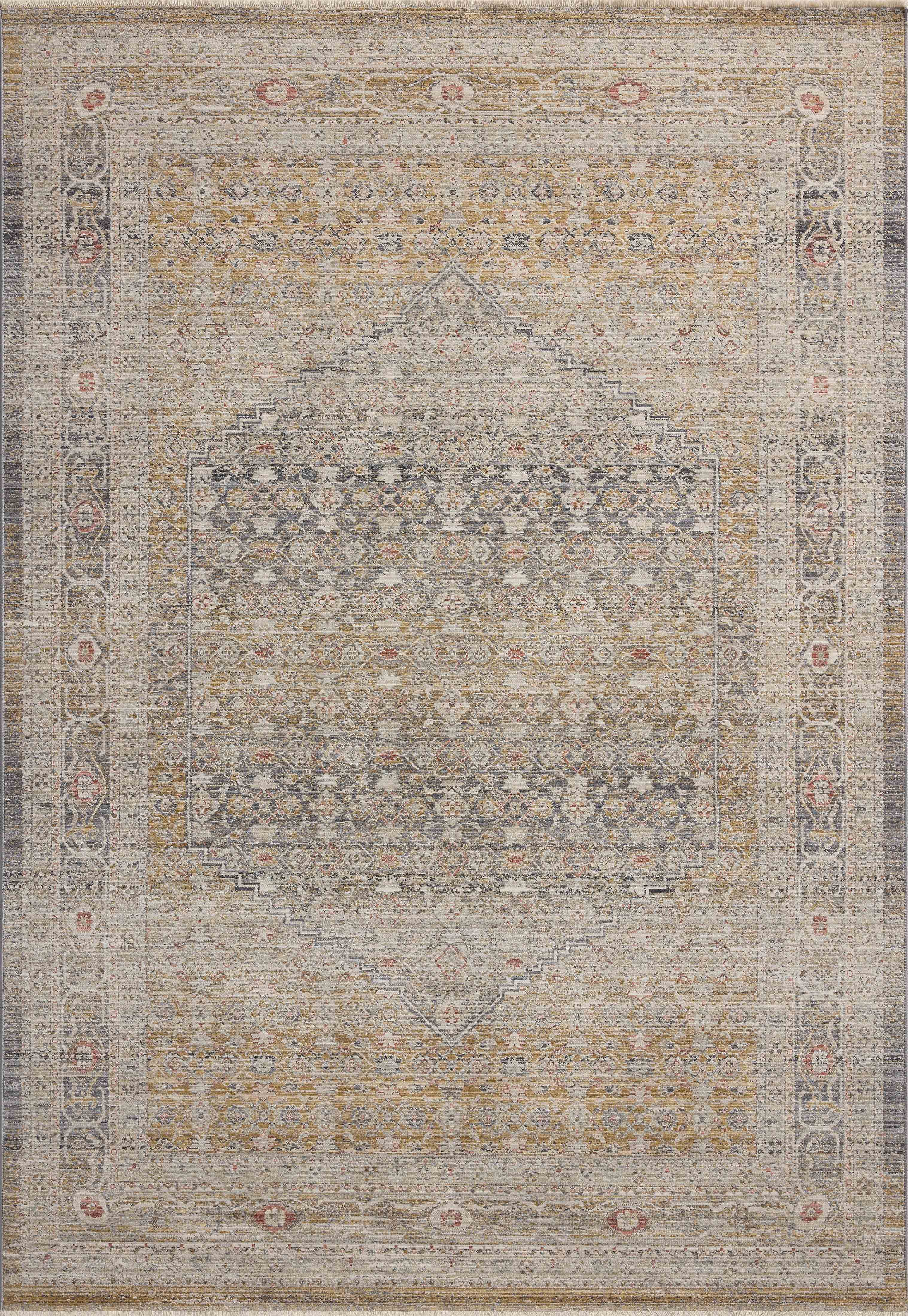 Chris Loves Julia x Loloi Ida Stone / Gold 2'-3" x 3'-10" Accent Rug