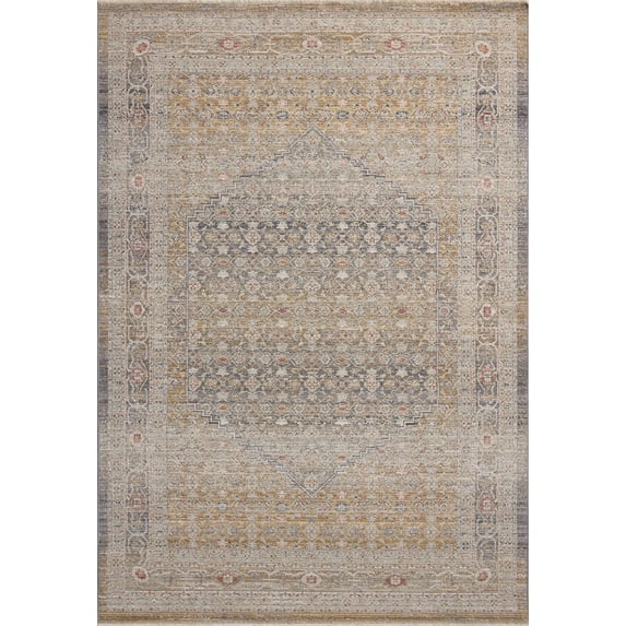 Chris Loves Julia x Loloi Ida Stone / Gold 9'-3" x 13'-1" Area Rug