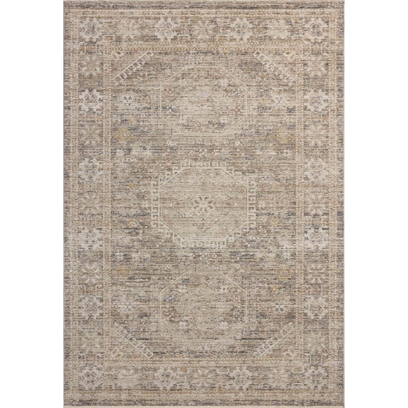 Chris Loves Julia x Loloi Ida Taupe / Multi 7'-10" x 10' Area Rug