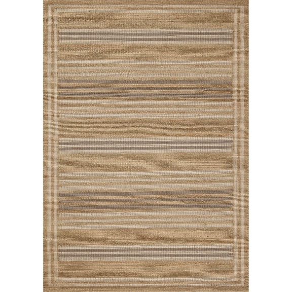 Chris Loves Julia x Loloi Judy Natural / Dove 18" x 18" Sample Rug