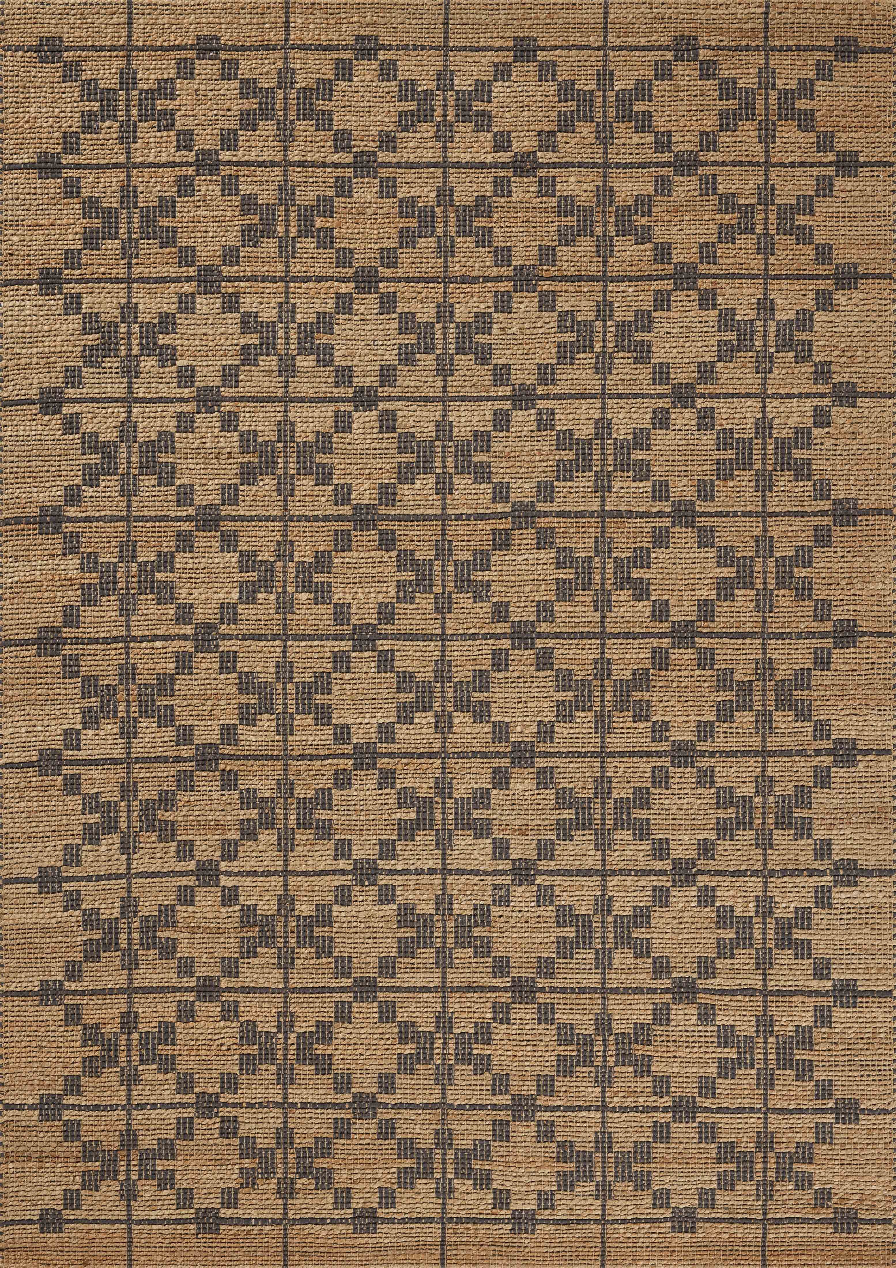 Chris Loves Julia x Loloi Judy Natural / Graphite 2'-6" x 7'-6" Runner Rug