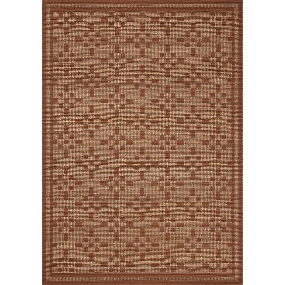 Chris Loves Julia x Loloi Judy Natural / Spice 2'-3" x 3'-9" Accent Rug