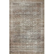 Chris Loves Julia x Loloi Jules Ink / Terracotta 5-0" x 7-6" Area Rug