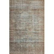 Chris Loves Julia x Loloi Jules Lagoon/Brick 5'-0" x 7'-6" Area Rug
