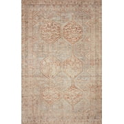 Chris Loves Julia x Loloi Jules Tangerine/Mist 9-6 x 14 Area Rug