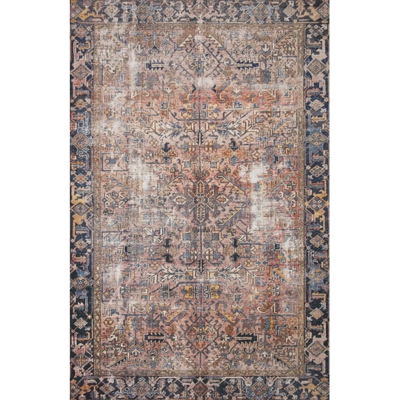 Chris Loves Julia x Loloi Jules Terracotta/Multi 2'-3" x 3'-9" Area Rug