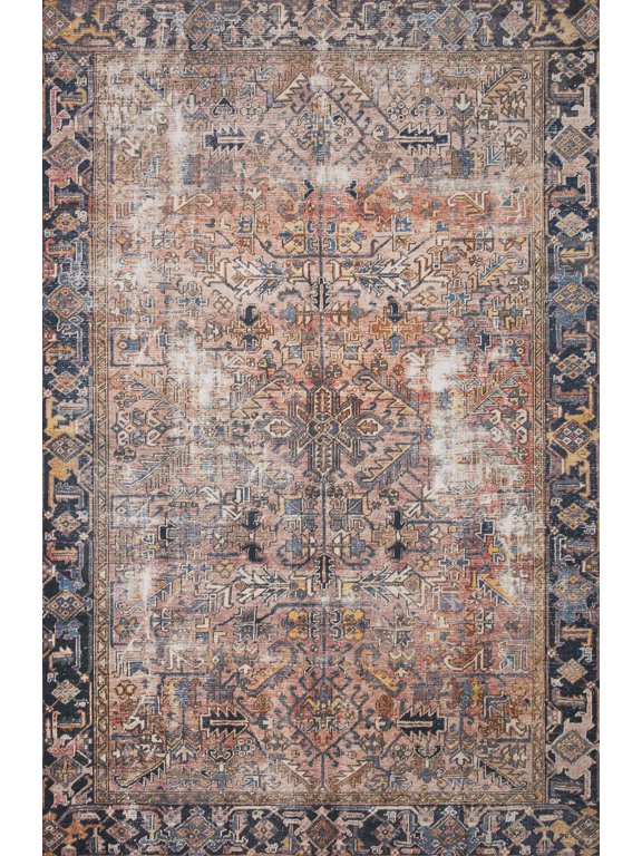 Chris Loves Julia x Loloi Jules Terracotta/Multi 3'-6" x 5'-6" Area Rug