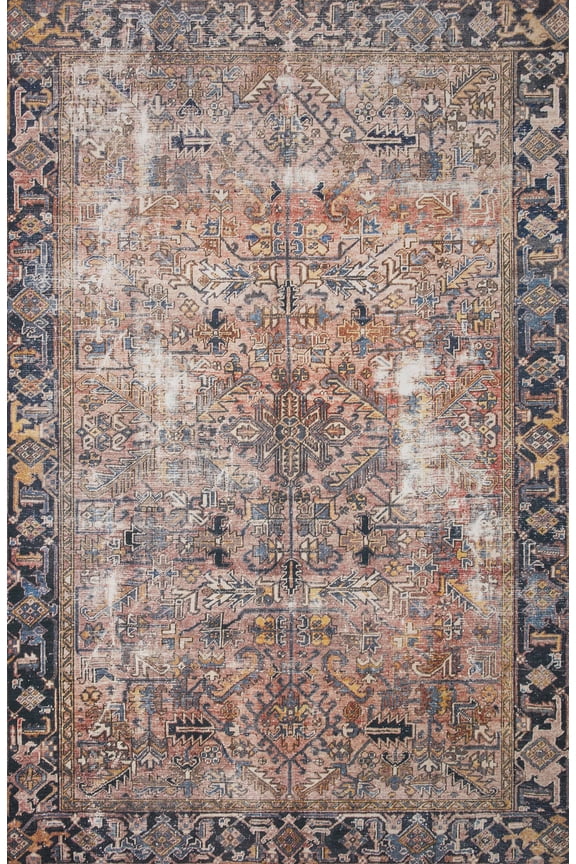 Chris Loves Julia x Loloi Jules Terracotta/Multi 8'-6" x 11'-6" Area Rug