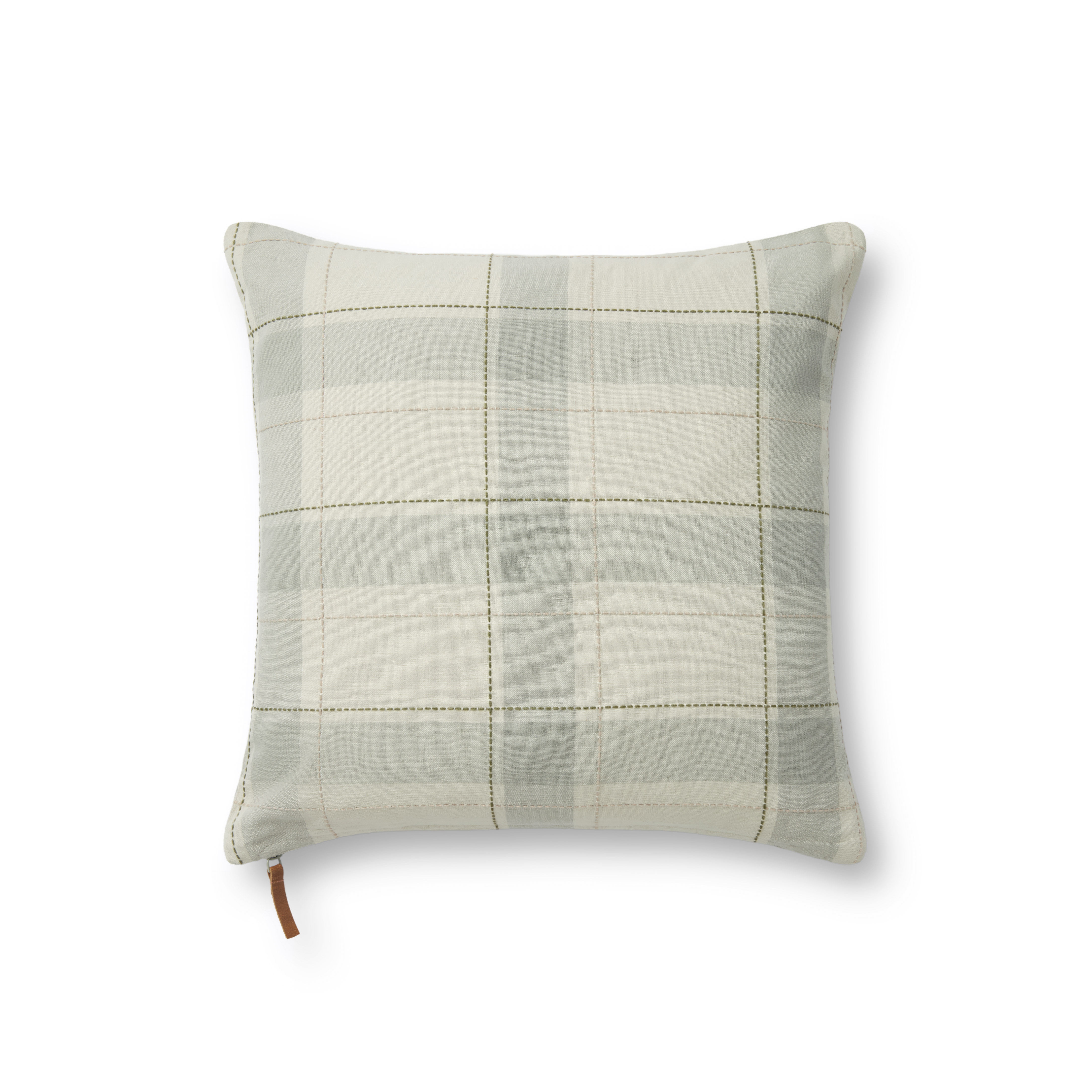 Chris Loves Julia x Loloi Linus Sage / Multi 18'' x 18'' Decorative Pillow