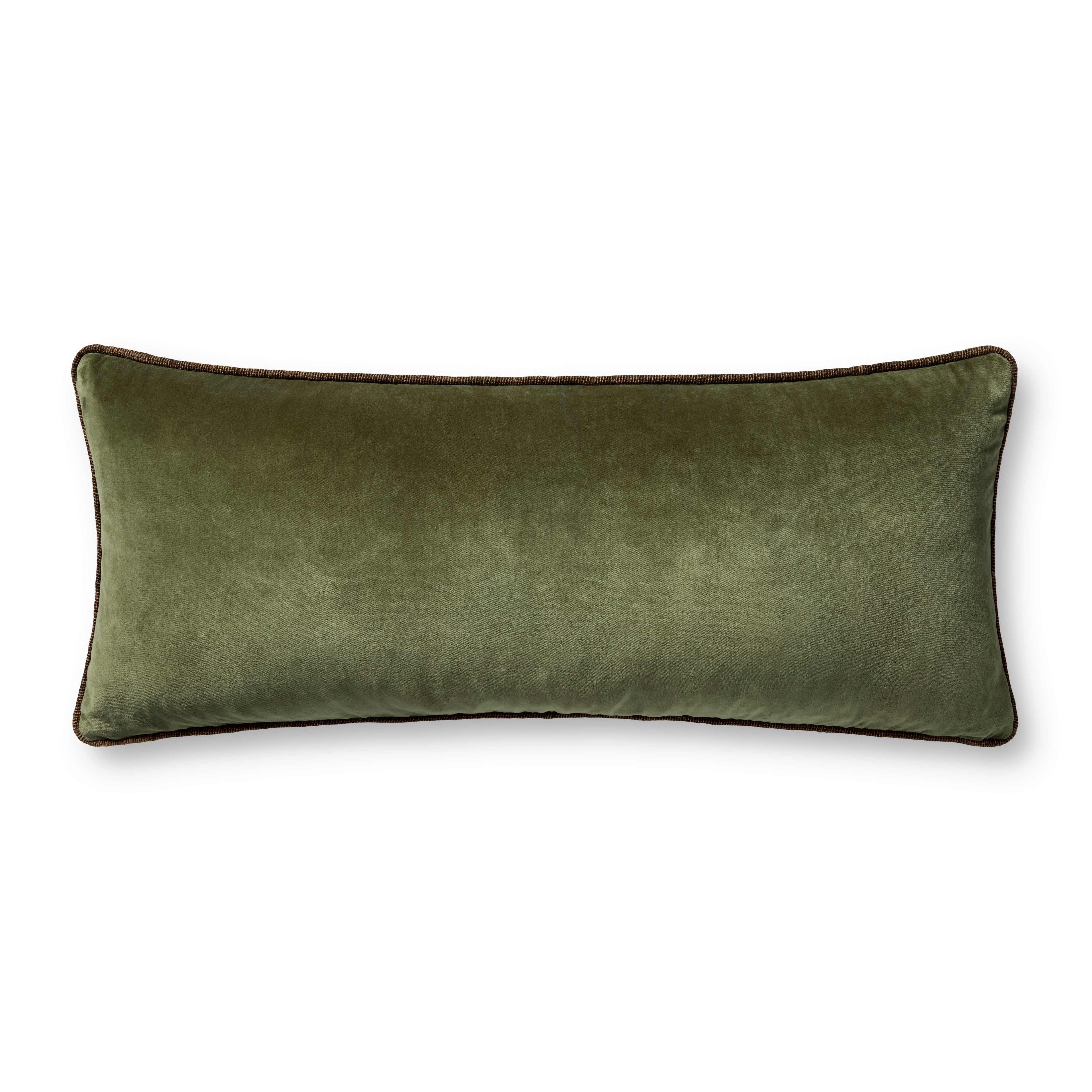 Chris Loves Julia x Loloi Liza Dark Green 13'' x 35'' Decorative Pillow