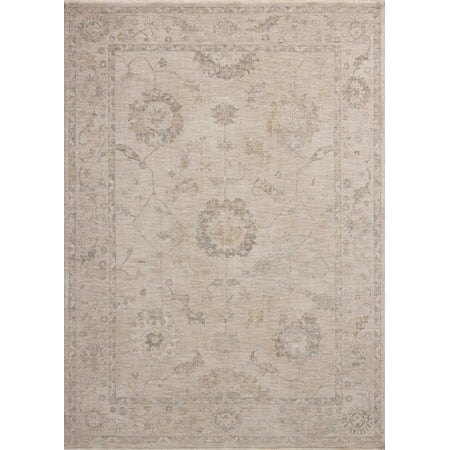 Chris Loves Julia x Loloi Louisa Oatmeal / Slate 11'-6" x 15'-7" Area Rug