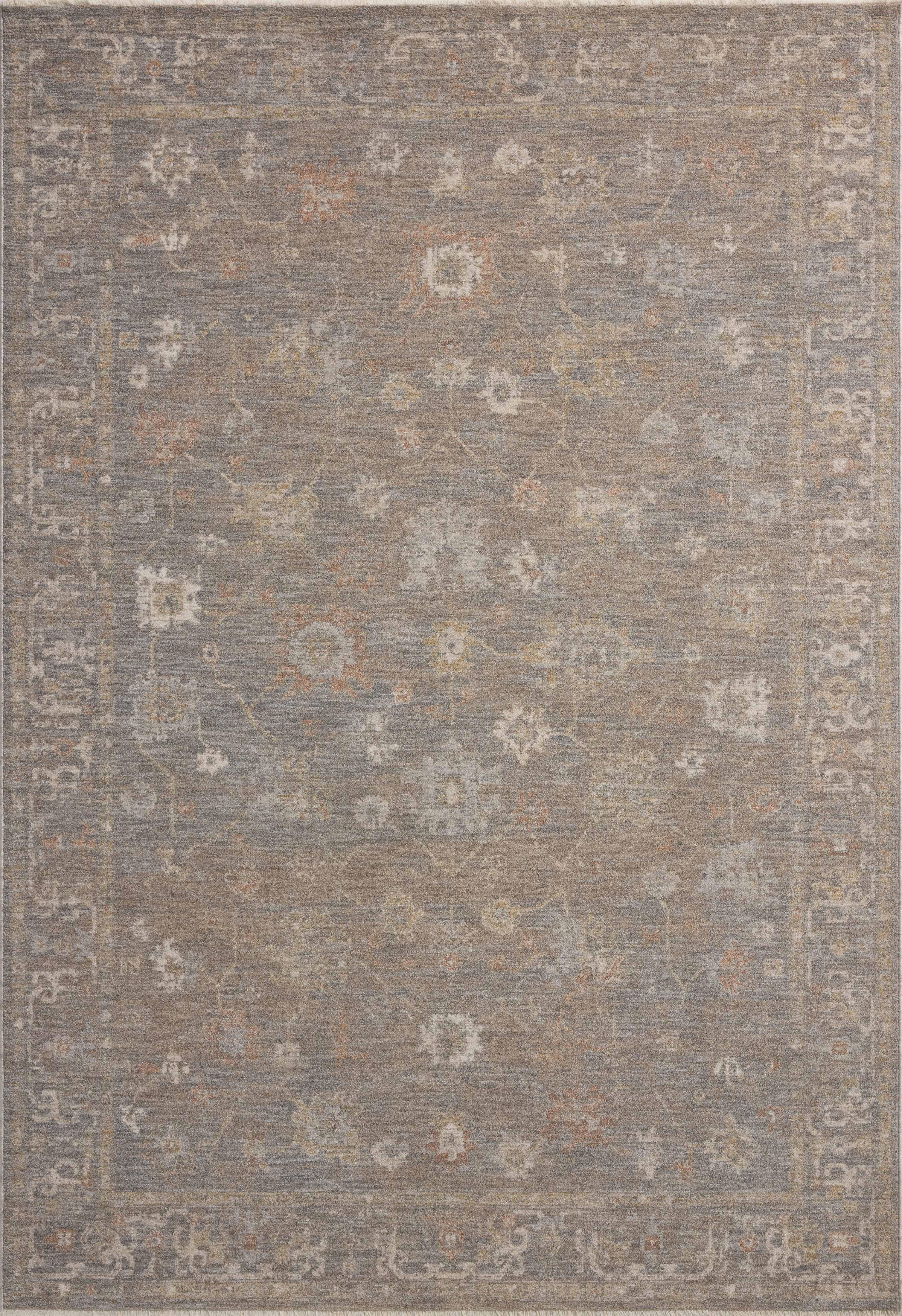 Chris Loves Julia x Loloi Louisa Stone / Multi 3'-6" x 5'-6" Accent Rug