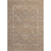 Chris Loves Julia x Loloi Louisa Taupe / Gold 9-6" x 13-1" Area Rug