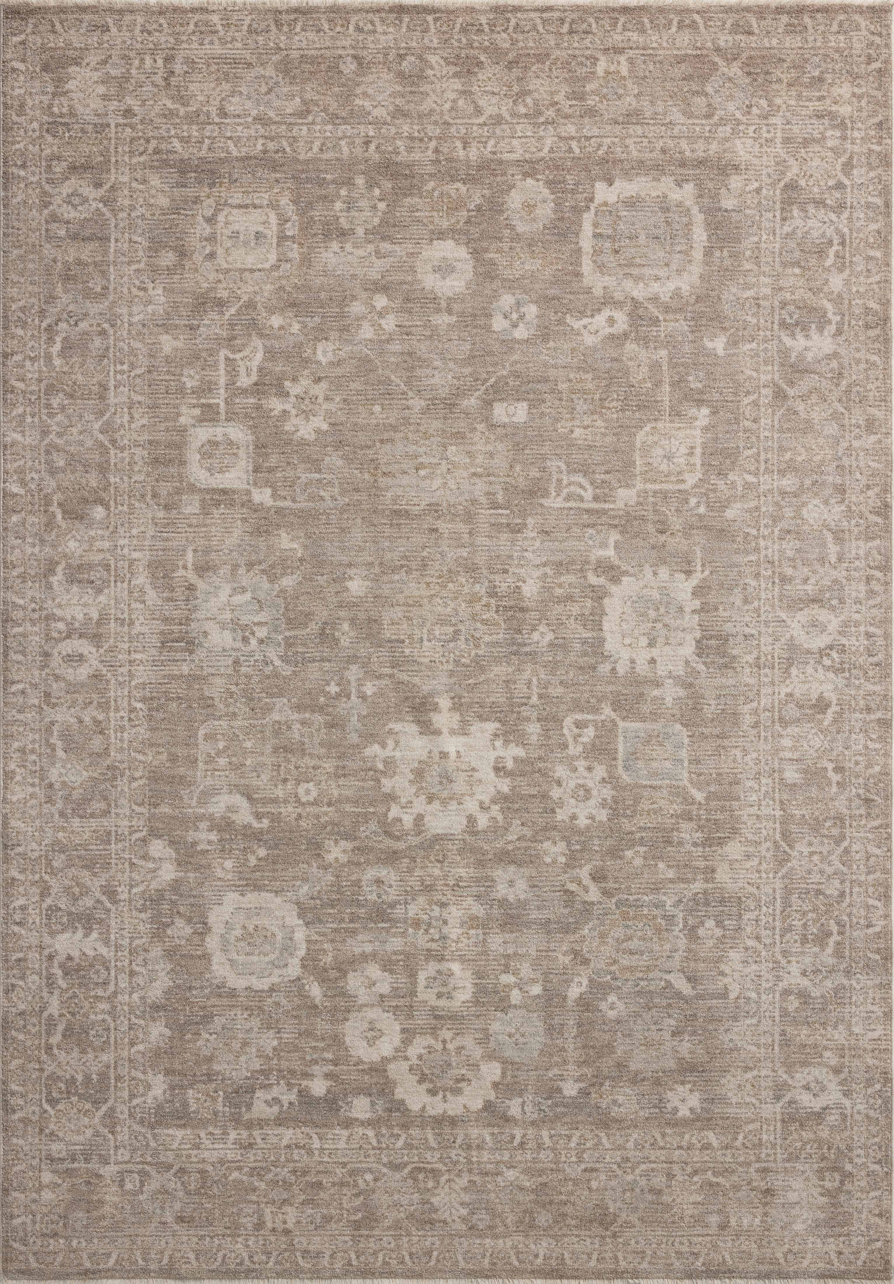 Chris Loves Julia x Loloi Louisa Taupe / Ivory 11'-6" x 15'-7" Area Rug