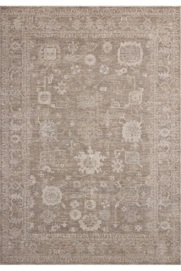 Chris Loves Julia x Loloi Louisa Taupe / Ivory 11'-6" x 15'-7" Area Rug