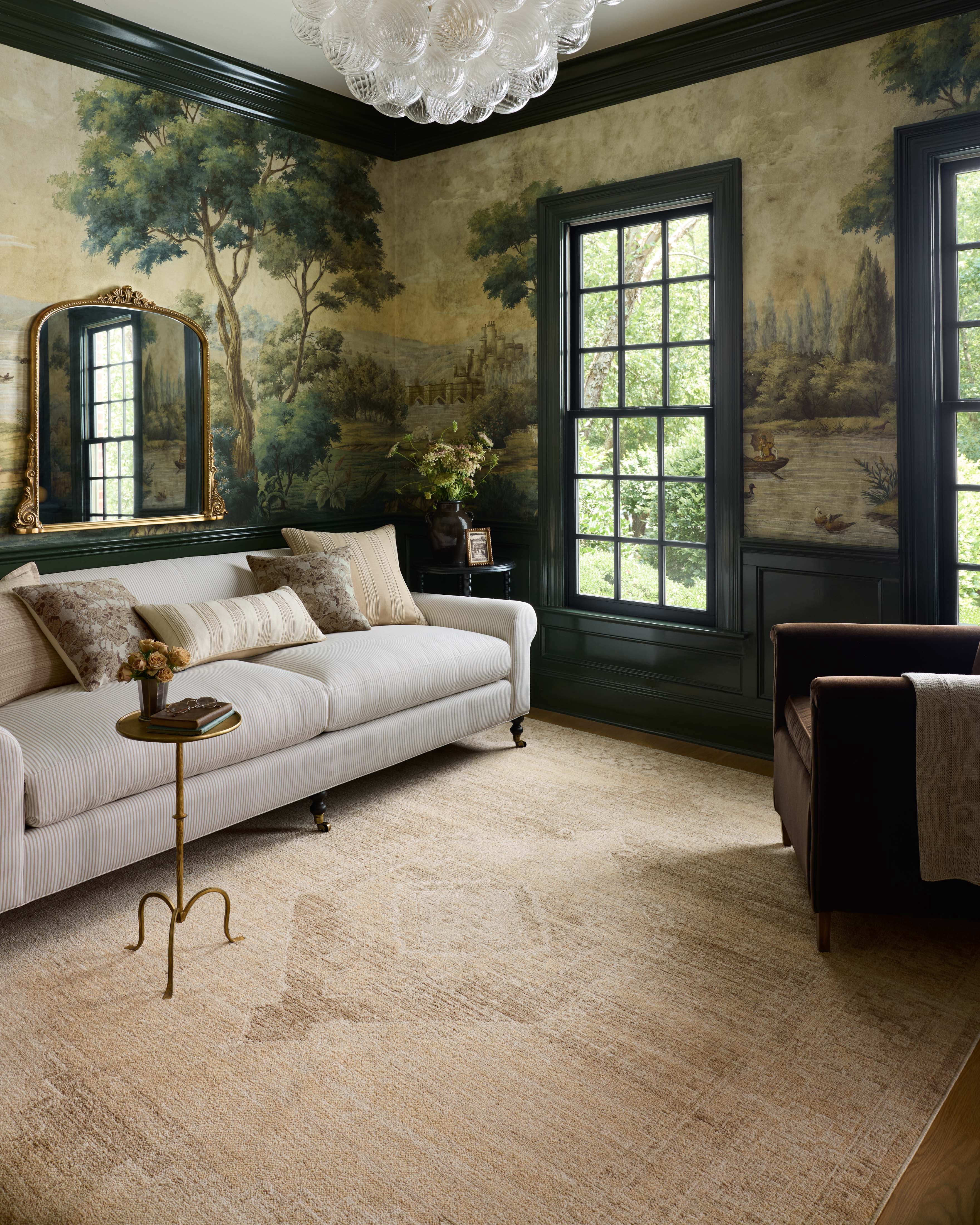 Chris Loves Julia x Loloi Palma Wheat / Taupe 6'-3" x 9'-6" Area Rug
