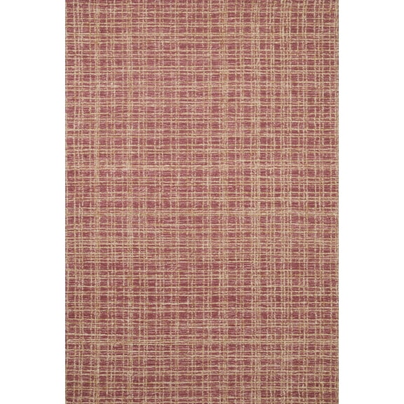 Chris Loves Julia x Loloi Polly Checkered Berry/Natural Area Rug