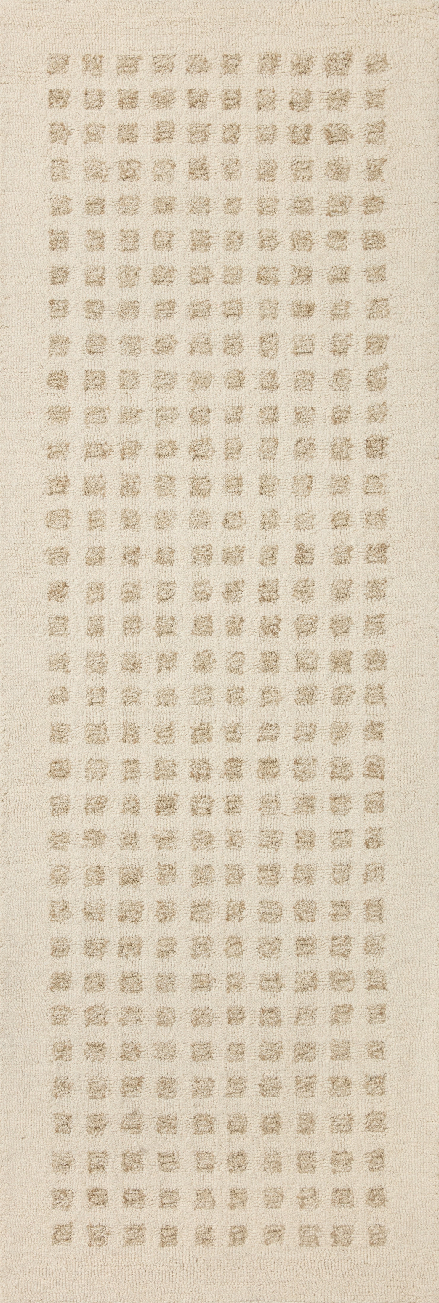 Ivory Elegance Hand-Tufted Wool Runner Rug 2'6" x 7'6"