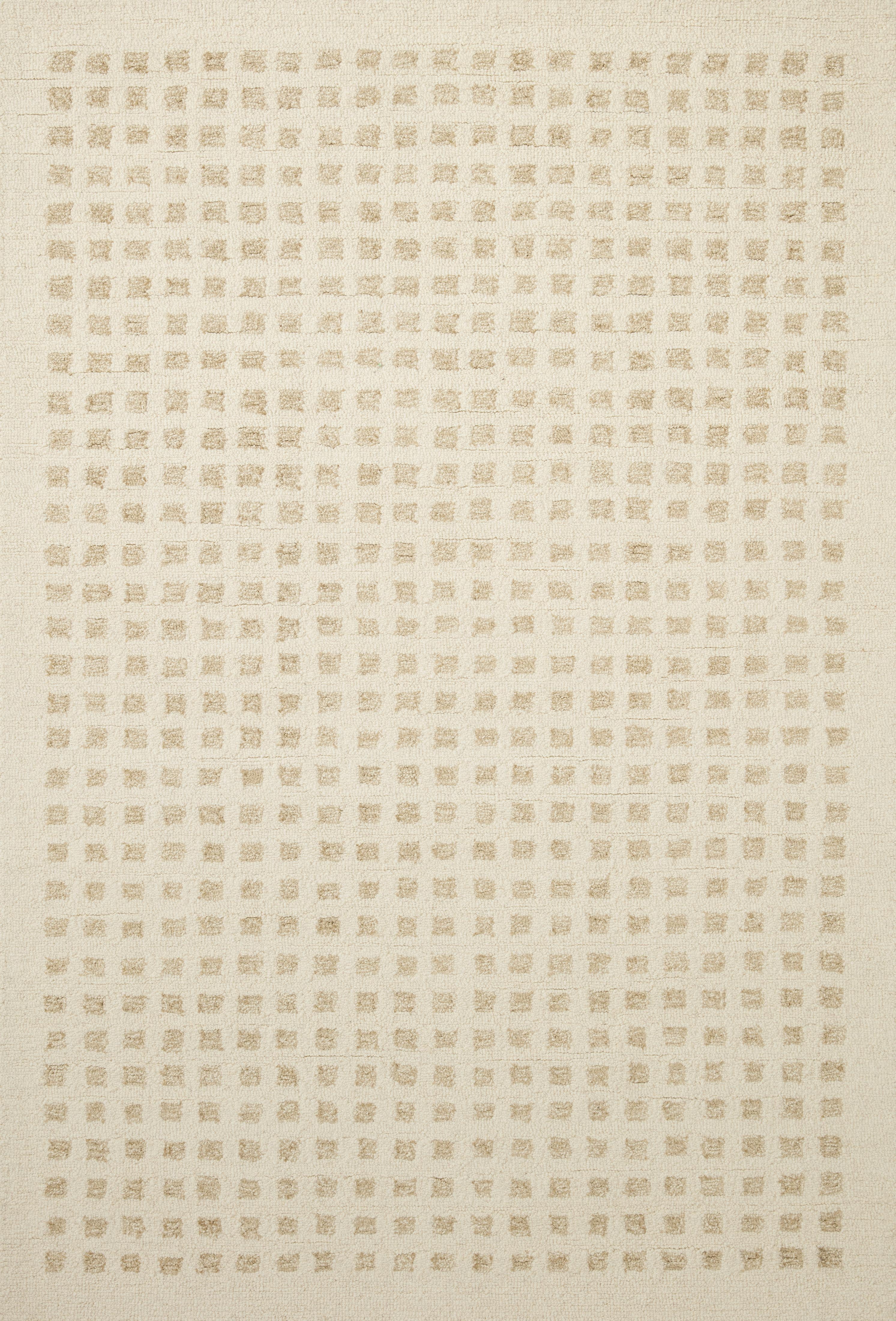 Ivory Elegance Hand-Tufted Wool and Synthetic 3'6" x 5'6" Rug