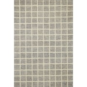 Chris Loves Julia x Loloi Polly Grid Slate/Ivory 2-3 x 3-9 Area Rug