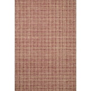 Chris Loves Julia x Loloi Polly Plaid Berry/Natural 9'-3" x 13' Area Rug