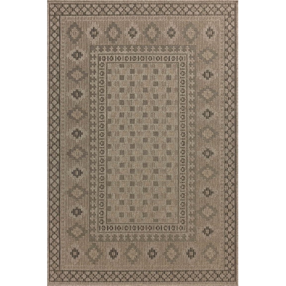 Chris Loves Julia x Loloi Providence Dove / Charcoal 5'-0" x 7'-7" Area Rug