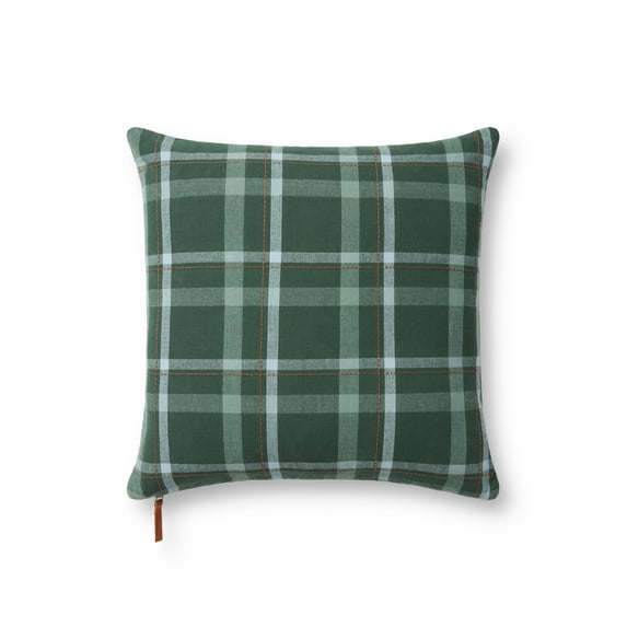 Chris Loves Julia x Loloi Ralph Green / Multi 18'' x 18'' Decorative Pillow
