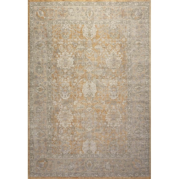 Chris Loves Julia x Loloi Rosemarie Gold/Sand 6'-3" x 9' Area Rug