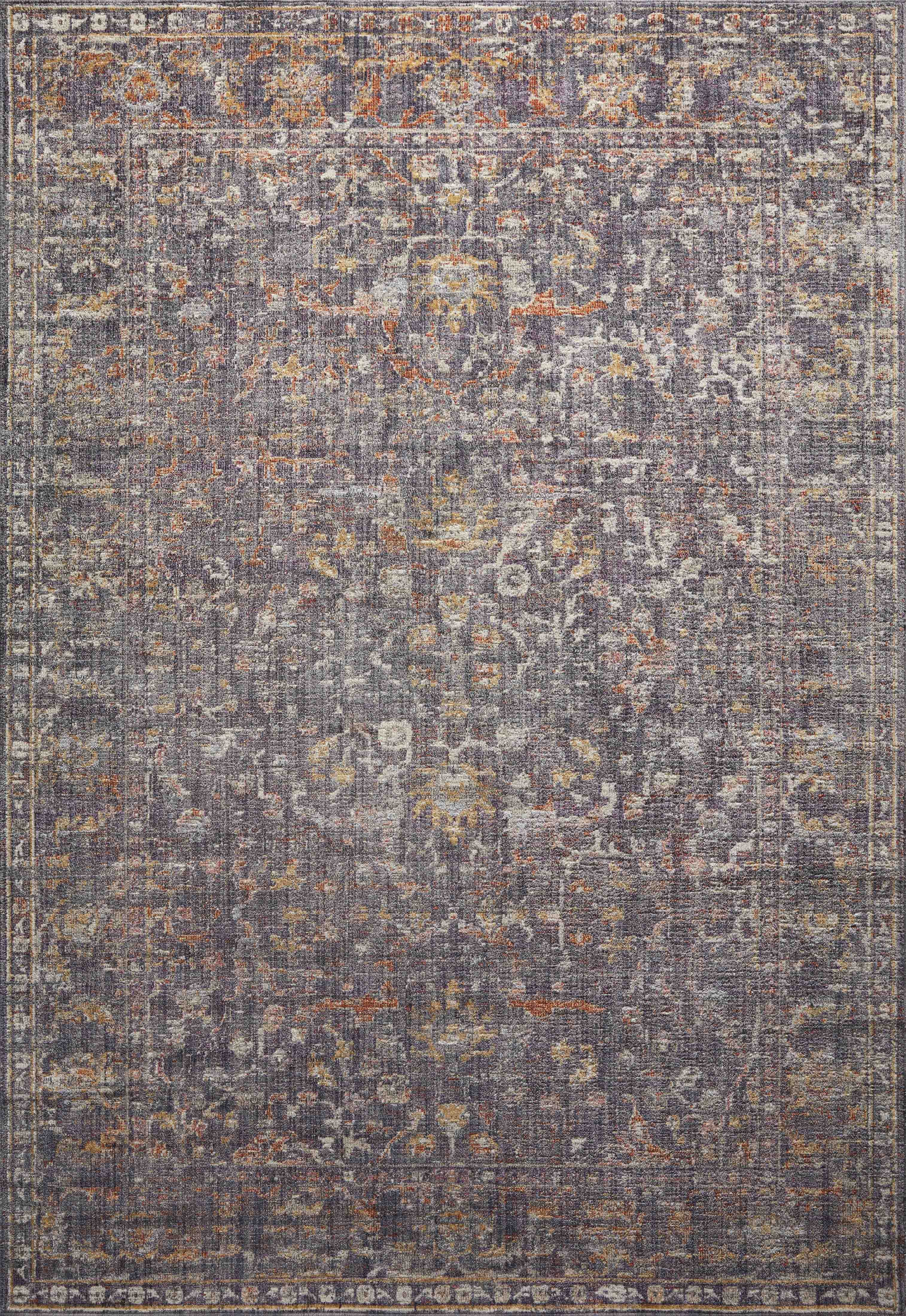 Rosemarie Graphite Multi 9' x 12' Reversible Synthetic Area Rug
