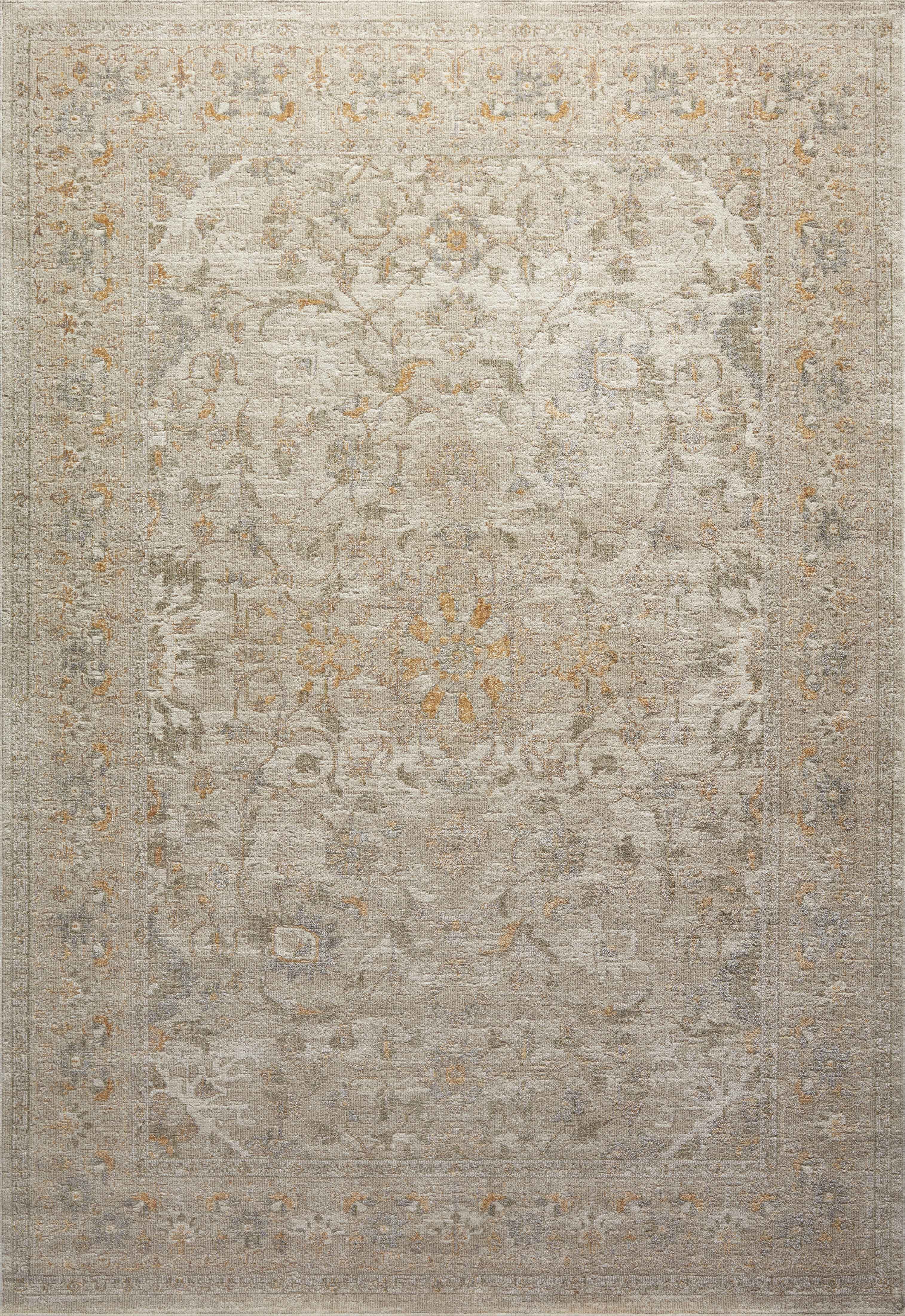 Ivory/Natural Reversible Easy-Care Rectangular Synthetic Rug 10' x 14'