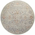 thumbnail image 1 of Chris Loves Julia x Loloi Rosemarie Oatmeal/Lavender 5'-0" x 5'-0" Round Area Rug, 1 of 9