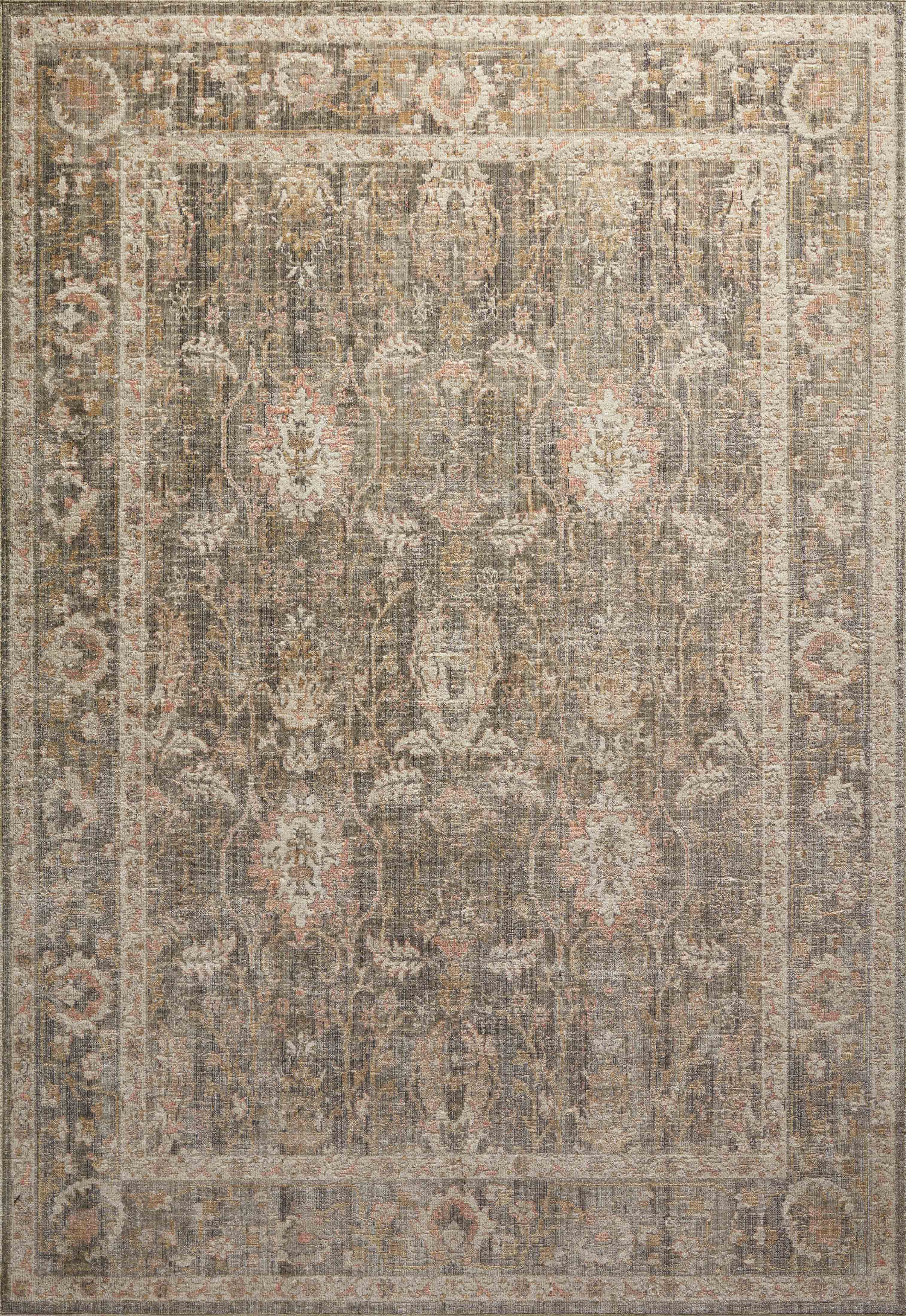 Sage Blush 5' x 7' Handmade Rectangular Easy Care Synthetic Rug