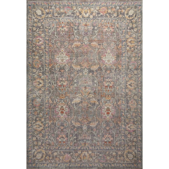 Chris Loves Julia x Loloi Rosemarie Stone/Multi 2'-7" x 4' Area Rug