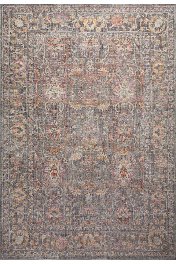 Chris Loves Julia x Loloi Rosemarie Stone/Multi 2'-7" x 4' Area Rug