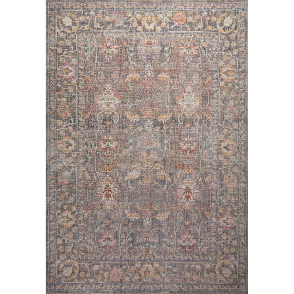 Chris Loves Julia x Loloi Rosemarie Stone/Multi 2'-7" x 8'-0" Area Rug