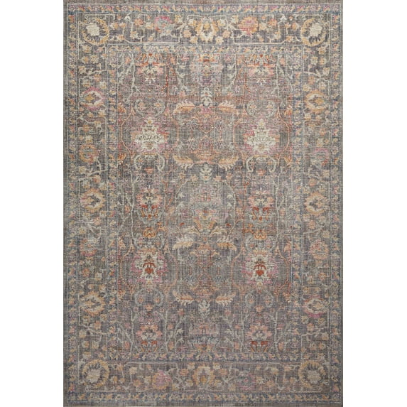 Chris Loves Julia x Loloi Rosemarie Stone/Multi 7'-10" x 10' Area Rug