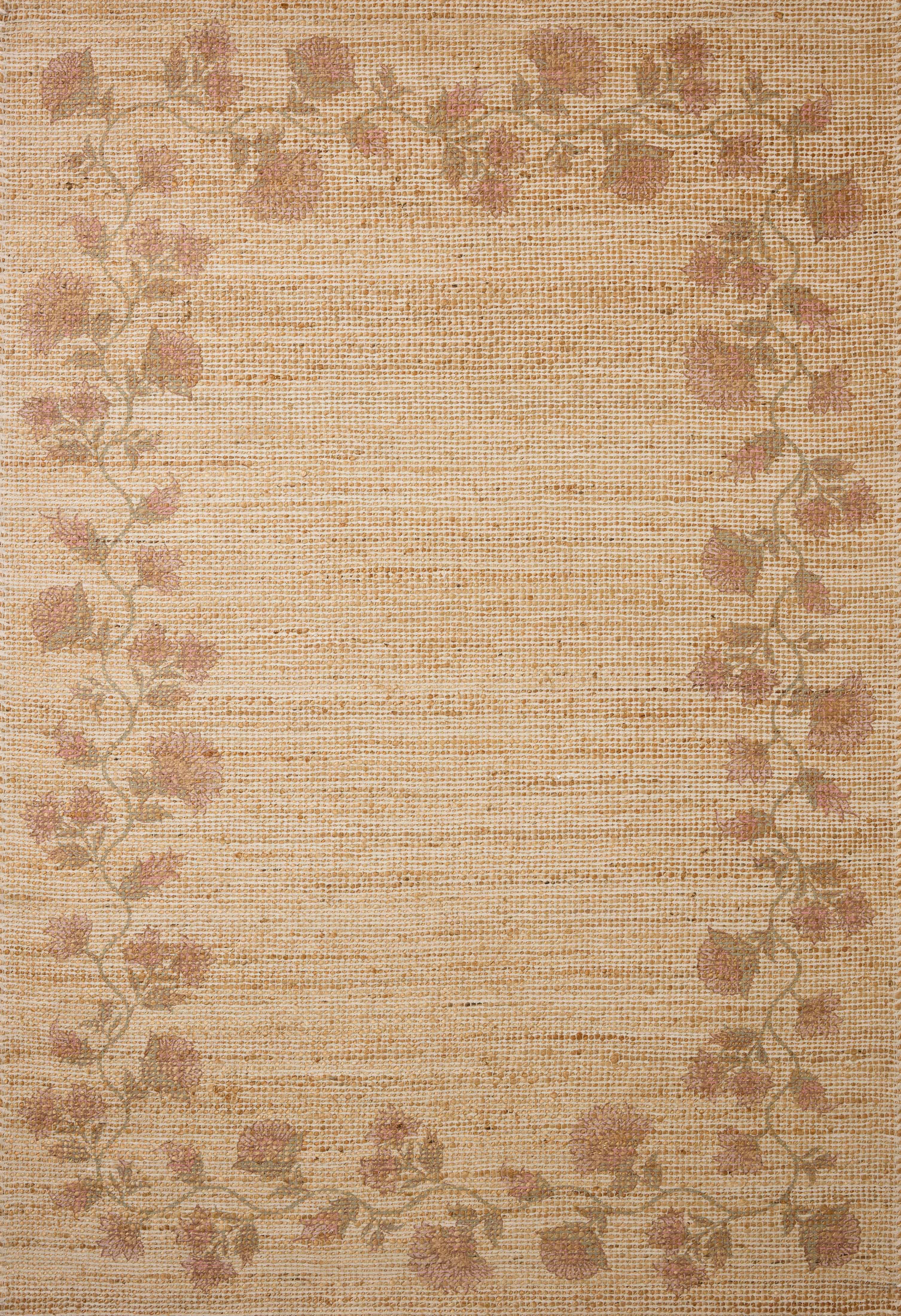 Chris Loves Julia x Loloi Rue Natural / Multi 5'-0" x 7'-6" Area Rug