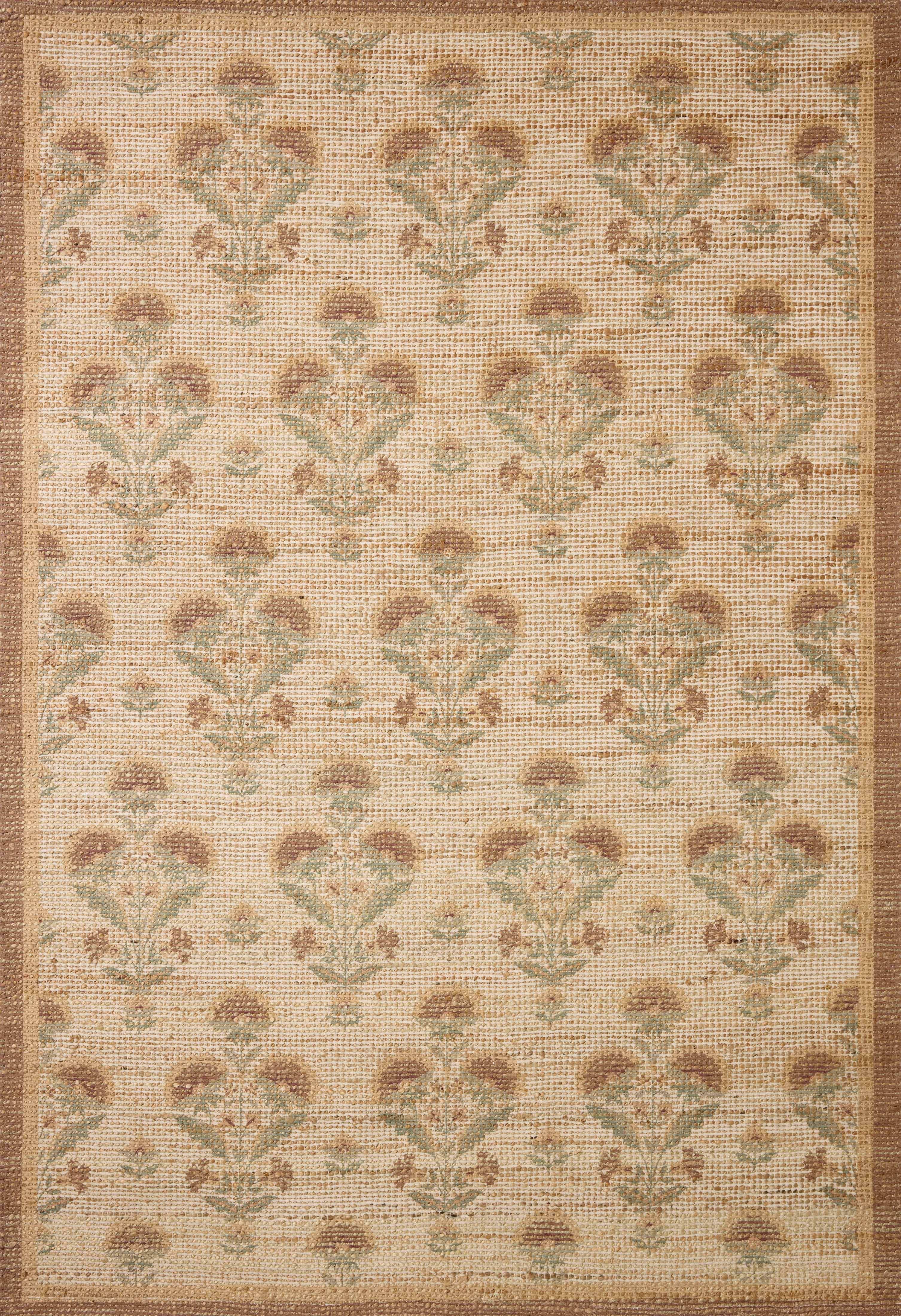 Chris Loves Julia x Loloi Rue Wheat / Sage 7'-6" x 9'-6" Area Rug