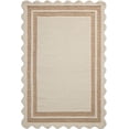thumbnail image 1 of Chris Loves Julia x Loloi Scottie Ivory / Rust 18" x 18" Sample Rug, 1 of 8