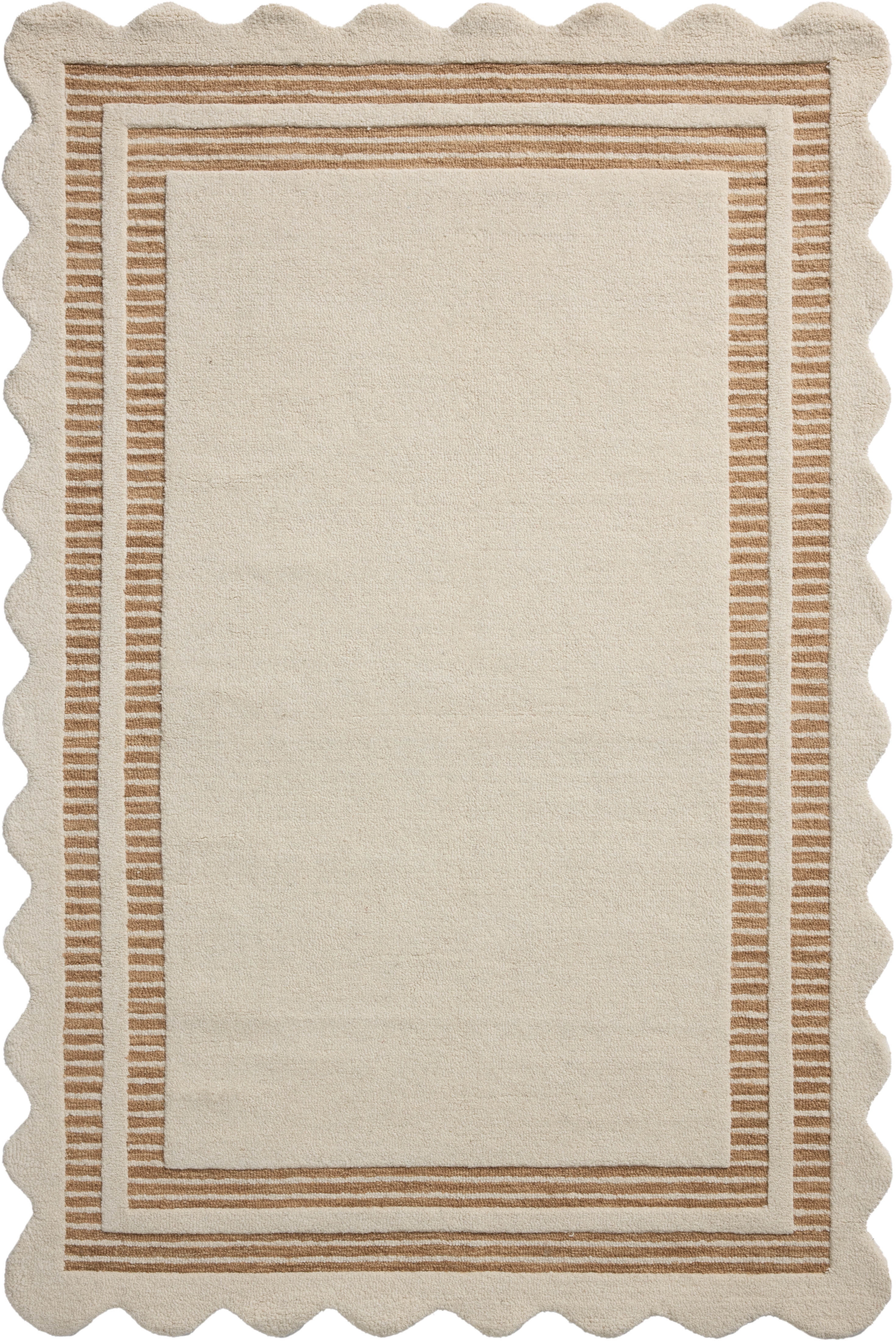 Chris Loves Julia x Loloi Scottie Ivory / Rust 2'-3" x 3'-9" Runner Rug