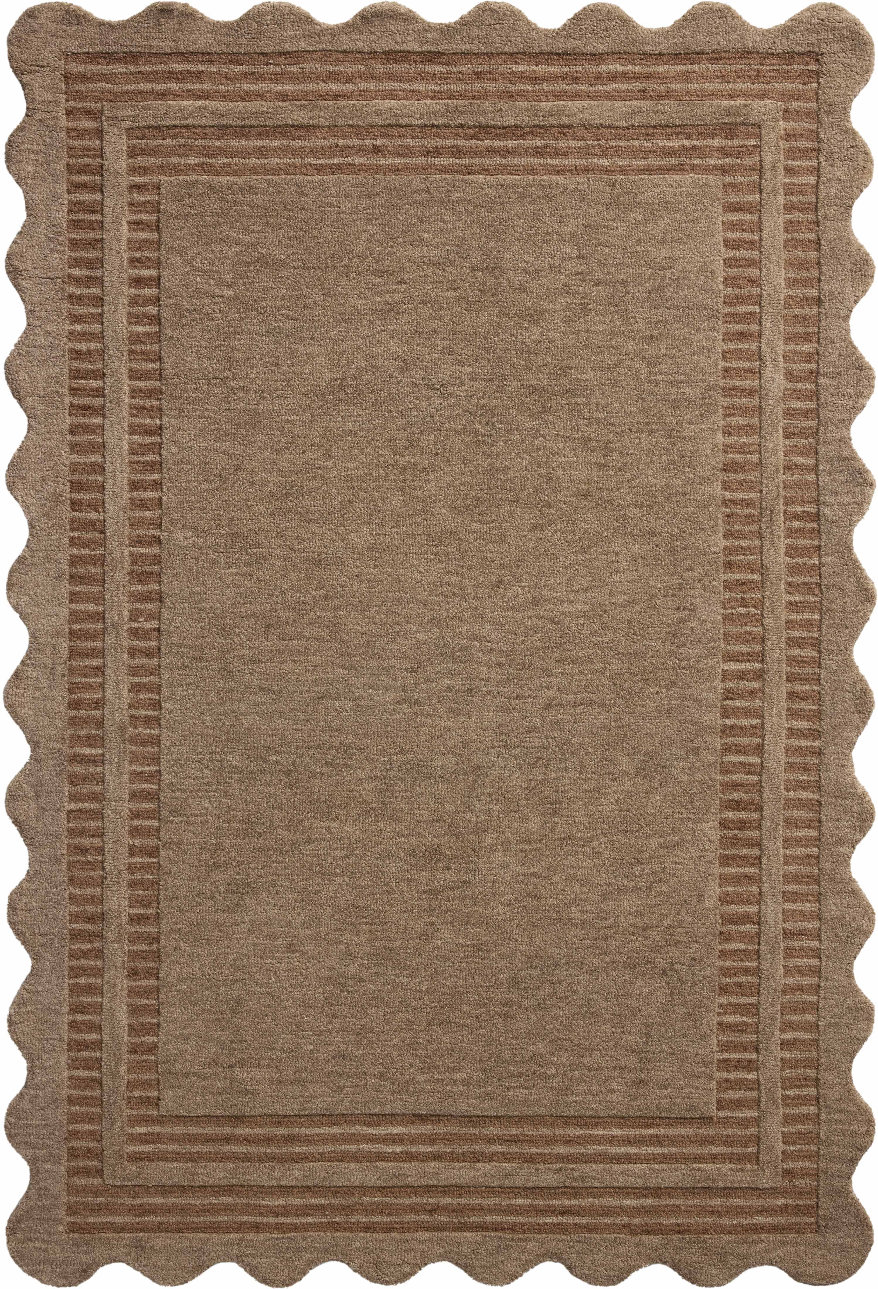 Chris Loves Julia x Loloi Scottie Mocha / Clay 18" x 18" Sample Rug