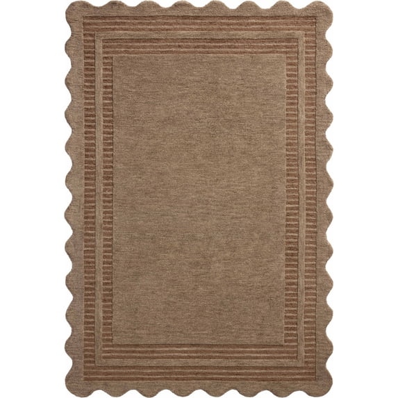 Chris Loves Julia x Loloi Scottie Mocha / Clay 7'-9" x 9'-9" Area Rug